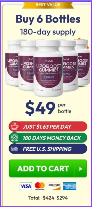 Lipoboost Gummies - 6 Bottles